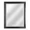 Black Framed Rectangle Decorative Beveled Edge Wall Mirror - 26" x 32"